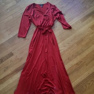 Red Dress with long sleeves